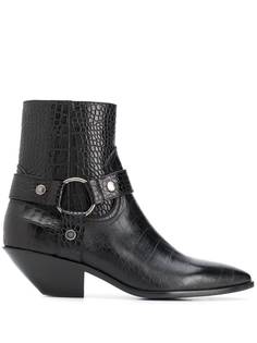 Saint Laurent ковбойские ботинки West Harness