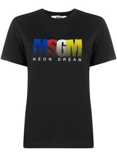 MSGM футболка с логотипом