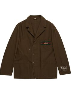 Gucci пиджак с логотипом