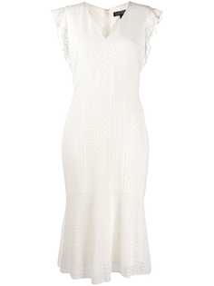 Lauren Ralph Lauren платье с V-образным вырезом и вышивкой