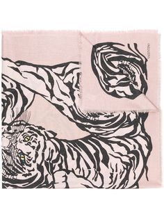 Valentino Garavani платок с тигровым принтом