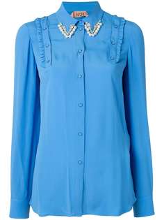 Nº21 рубашка с декорированным воротником