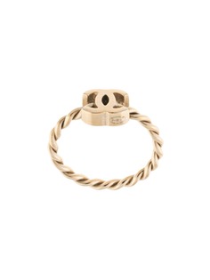 Chanel Pre-Owned витое кольцо 2014-го года с логотипом CC