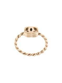 Chanel Pre-Owned витое кольцо 2014-го года с логотипом CC