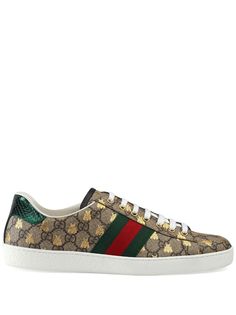 Gucci кеды Ace с узором GG Supreme