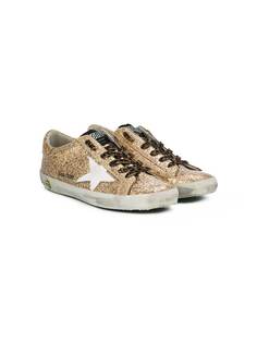 Golden Goose Kids кроссовки с блестками Teen Super Star