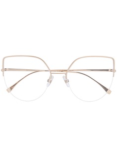 Fendi Eyewear очки-авиаторы в массивной оправе