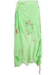 Preen Line присборенная юбка Arya с цветочным принтом