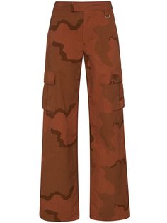 Marine Serre regenerated military track style trousers