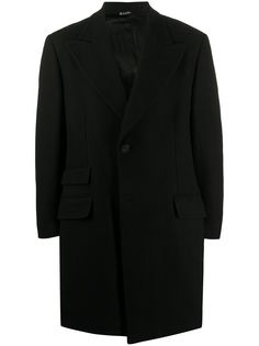 Versace Pre-Owned пальто 1990-х годов с заостренными лацканами