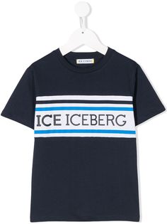 Iceberg Kids футболка с вышитым логотипом