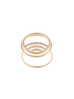 Natalie Marie кольцо Clay из желтого золота с бриллиантами