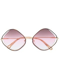 Chloé Eyewear солнцезащитные очки в квадратной оправе