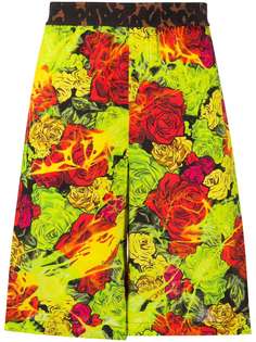 Versace шорты-бермуды с цветочным принтом