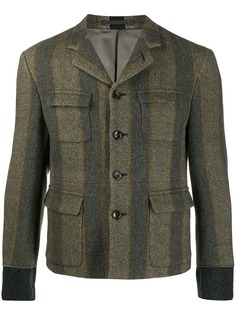 Comme Des Garçons Pre-Owned пиджак с узором в елочку 2000-го года
