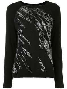 BCBG Max Azria джемпер с рукавами реглан и абстрактным принтом