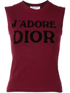 Christian Dior топ с принтом Jadore Dior