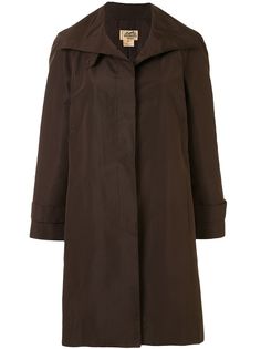 Hermès однобортное пальто Hermes
