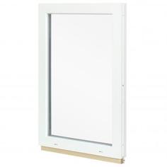 Окно ПВХ одностворчатое 90(87)х60 см глухое двухкамерное Deceuninck