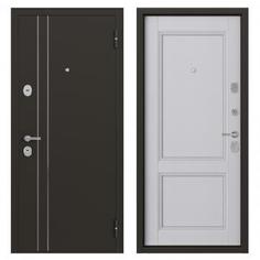 Дверь металлическая Контрол Танганика, 880 мм, левая, цвет белый Torex