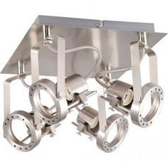 Спот поворотный Technic квадрат, 4 лампы, 8.4 м², цвет хром Inspire