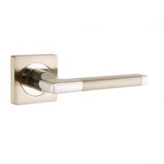 Дверная ручка Punto Polo JK SN/CP, без запирания, комплект, цвет матовый никель/хром