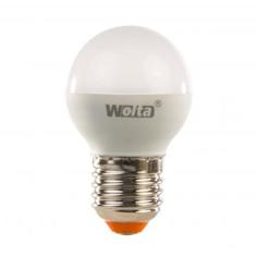 Лампа светодиодная Wolta шар E27 5.5 Вт 500 Лм свет тёплый белый
