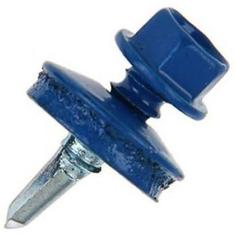 Саморезы кровельные сверло 4.8х28 мм, цвет синий, на вес Tech Krep