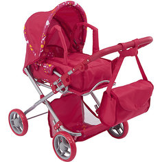 Коляска-трансформер 2-в-1 для кукол Buggy Boom Infinia, красная