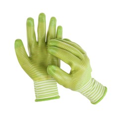 Перчатки текстильные, с pvc пропиткой, зелёные Greengo
