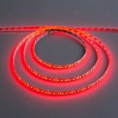 Светодиодная лента 12в, smd3528, 5 м, ip65, 120 led, 9.6 вт/м, 6-7 лм/1led, dc, мама, красный Luazon Lighting