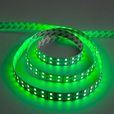 Светодиодная лента 12в, smd5050, 5 м, ip33, 120 led, 28.8 вт/м, 10-12 лм/1 led, dc, зелёный Luazon Lighting