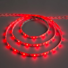 Светодиодная лента 12в, smd5050, 5 м, ip65, 30 led, 7.2 вт/м, 14-16 лм/1 led, dc, красный Luazon Lighting