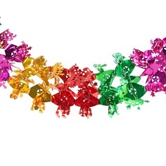 Растяжка d-26 см звёзды и кружки по кругу 220 см Зимнее волшебство