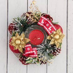 Подсвечник на одну свечу Зимнее волшебство