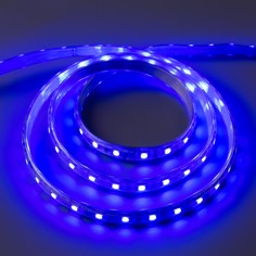 Светодиодная лента 220в, smd5050, 5 м, ip65, 60 led, 11 вт/м, 16-18 лм/1 led, ac, синий Luazon Lighting
