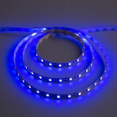 Светодиодная лента 12в, smd5050, 5 м, ip33, 60 led, 14.4 вт/м, 14-16 лм/1 led, dc, синий Luazon Lighting