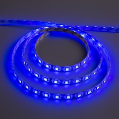 Светодиодная лента 12в, smd5050, 5 м, ip65, 60 led, 14.4 вт/м, 14-16 лм/1 led, dc, синий Luazon Lighting