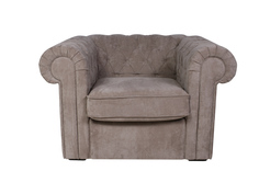 Кресло chesterfield (ogogo) серый 115x73x105 см.