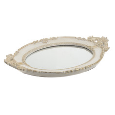 Поднос karagach (to4rooms) белый 43x5.0x27.0 см.