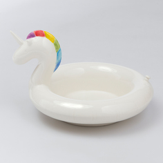 Миска сервировочная floatie unicorn (doiy) белый 20x14x19 см.