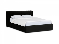Кровать queen anastasia lux (ogogo) черный 187x95x226 см.