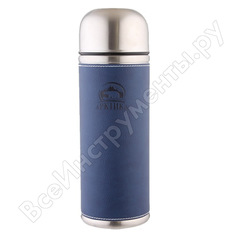 Термос арктика 108 синий, кожаная вставка, 1.0 л ar108db-1000