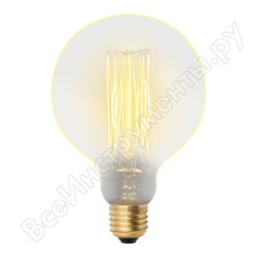 Лампа накаливания uniel vintage. форма шар il-v-g125-60/golden/e27 vw01 ul-00000480