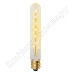 Лампа накаливания uniel vintage. форма цилиндр il-v-l32a-60/golden/e27 cw01 ul-00000485