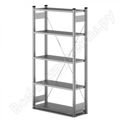 Стеллаж 5 полок, 1250х500х2500 klesto нe255-512 908588