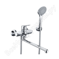 Смеситель для ванны с длинным поворотным изливом wasserkraft lippe 4502l