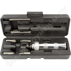 Ударная отвертка автоdело хром 6 насадок футляр 40002 10296