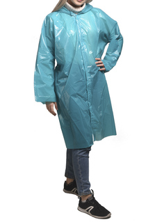Плащ-дождевик Русский дождевик Люкс 80мкр р.UNI Turquoise