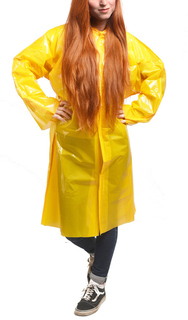 Плащ-дождевик Русский дождевик Люкс 80мкр р.UNI Yellow